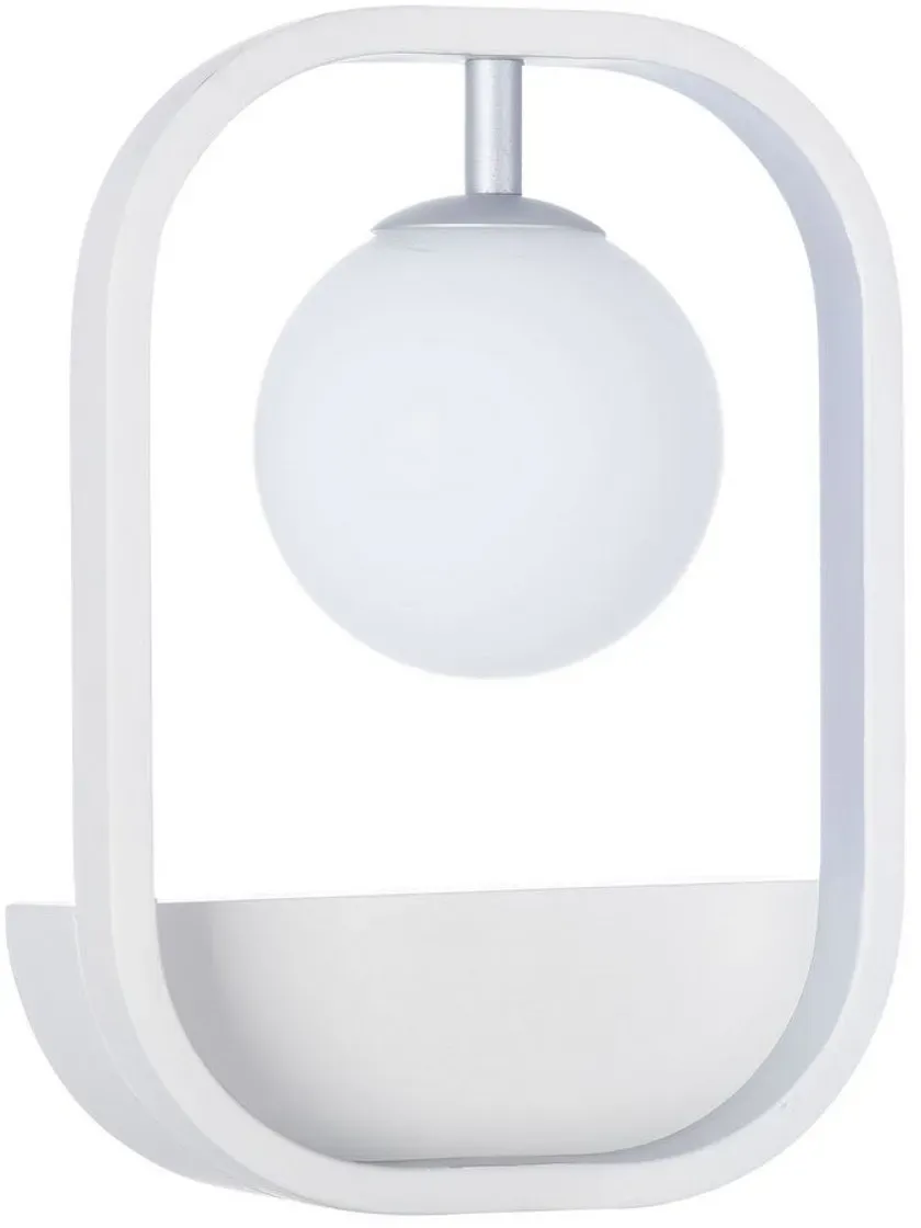 Casa Padrino Luxus Wandleuchte Weiß / Silber 17,8 x 11 x H. 25 cm - Wohnzimmer Wandlampe
