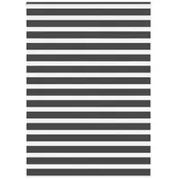 VidaXL Zebrarollo Schwarz 155x200 cm Stoffbreite 150,9 cm Polyester