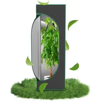 TATIVALO Growzelt 40x40x120cm, Indoor Grow Tent mit Beobachtungsfenster, Pflanzenzelt Gewächshaus Zuchtzelt, für Indoor Pflanzenanbau, Stabiler Rahmen