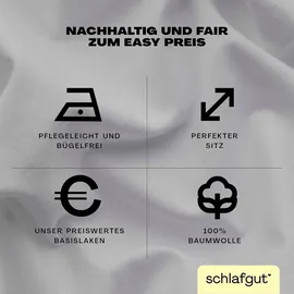 schlafgut Easy Jersey 120 x 200 - 130 x 200 cm gray light