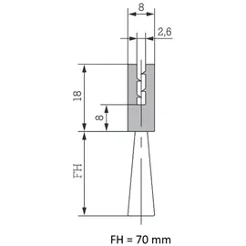 EFB-Elektronik Bürstenleiste 450x90mm 691662.1