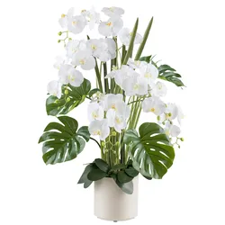 CREATIV green künstliche Pflanze Phalaenopsisarrangement 110cm, "Real Touch"