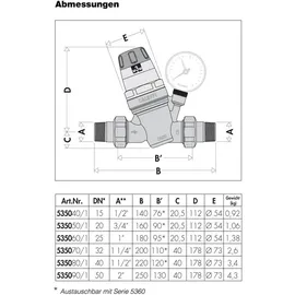 CALEFFI Druckminderer 1/2"