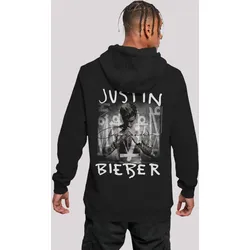 Kapuzenpullover F4NT4STIC "Justin Bieber Purpose Album Cover", Herren, Gr. XS, schwarz, Obermaterial: 65% Baumwolle, 35% Polyester, casual, slim fit, Langarm, Pullover, Premium Qualität, Musik, By Rock Off