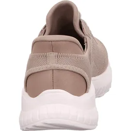 SKECHERS Bobs Squad Chaos für Damen Hands Free Slip-ins Chaos-Current Muse Sneaker, Taupe Textile, 42