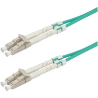 Roline LWL-Kabel 50/125μm OM3, LC/LC, Low-Loss-Stecker, türkis, 10 m