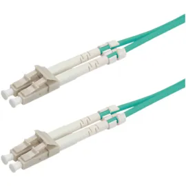 Roline LWL-Kabel 50/125μm OM3, LC/LC, Low-Loss-Stecker, türkis, 10 m