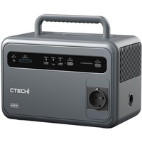 CTECHi 600W Tragbare Powerstation, 384Wh Solargenerator mit LiFePO4 Batterie, 230V AC/DC/USB Ausgang, Mobile Stromversorgung Generatoren für Outdoor Camping Notfall CPAP