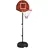 sportnow Basketballständer Magnet-Dartscheibe 129-179 cm Basketball-backboard-ständer, Basketballanlage für Erwachsene, Stahl