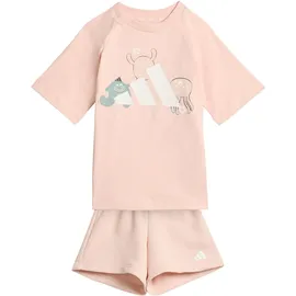 adidas Unisex Baby TIRO_NSTER T-Shirt Set blush pink/white, 12-18 Months