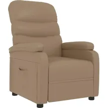 vidaXL Relaxsessel Cappuccino-braun Kunstleder 94,5 x 100 x 0 cm Braun mit Liegeposition