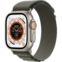 Apple Watch Ultra GPS+Cellular 49 mm Titaniumgehäuse, Alpine Loop grün L