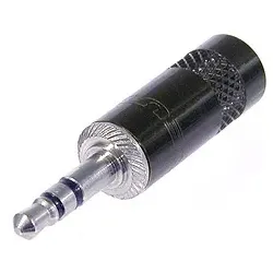 Rean NYS231B, 3.5mm, Schwarz, Silber, Messing, Nickel, Polyamid, Nickel, IEC 68-
