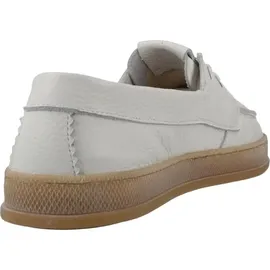 TAMARIS Damen Moccassin flach Leder, weiß, 41 EU