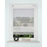 HOME WOHNIDEEN 91779 JÖRG Magnetrollo Ausbrenner Bambus, Fensterhaken, Farbe:wollweiß, Größe:130 x 60 cm, Anzahl:1