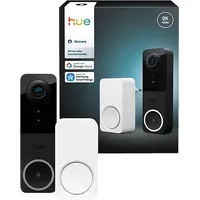 Philips Hue Secure Set: Kabelgebundene Türklingelkamera & smarter Gong,