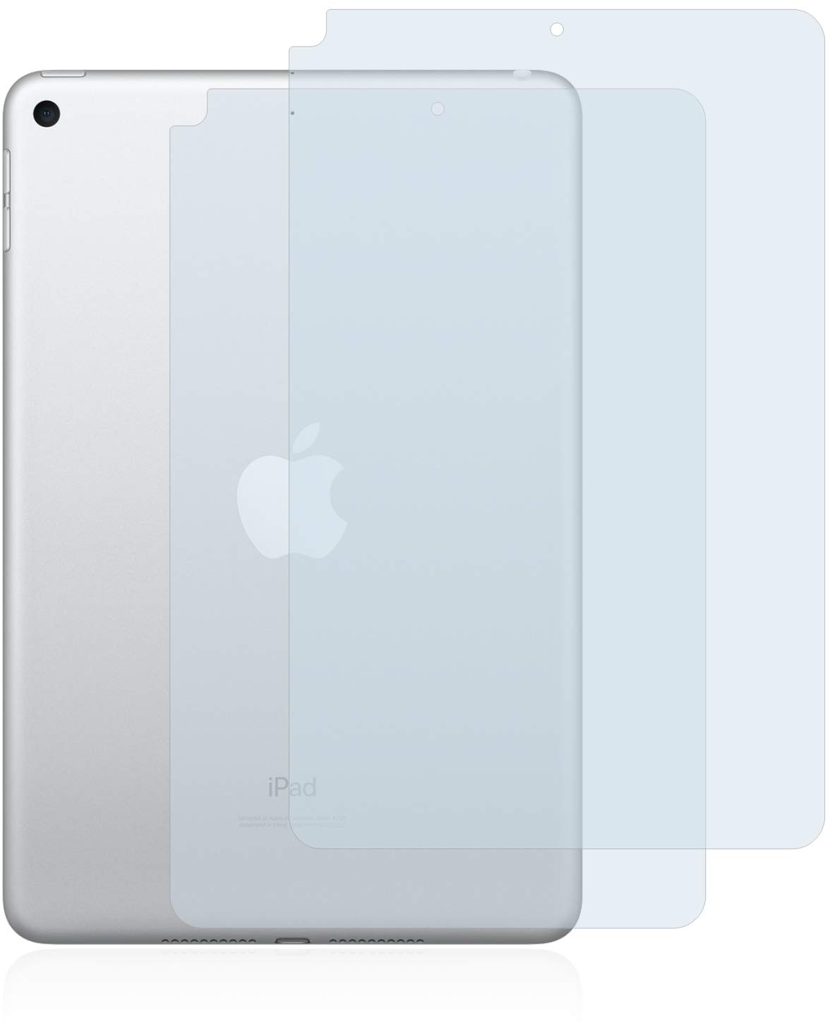 BROTECT (2 Stück Schutzfolie für Apple iPad Mini 5 2019 (Rückseite, 5. Gen.) Displayschutz Folie Ultra-Klar