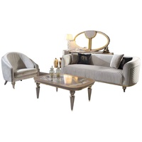 JVmoebel Sofa Moderne Graue Sofagarnitur 3+1 Sitzer Sofas Stil Designer Couchen, Made in Europe grau