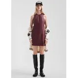 QS Minikleid Lederoptik Rot 36
