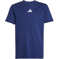Adidas Unisex Kids Essentials T-Shirt, Dark Blue/White, 11-12 Years