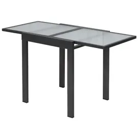 Merxx Balkonausziehtisch 65 x 65 x 75 cm Schwarz/Grau