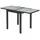Merxx Balkonausziehtisch 65 x 65 x 75 cm Schwarz/Grau