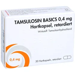 TAMSULOSIN BASICS 0,4 mg Hartkaps.retard.SUN 30 St