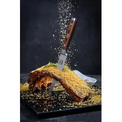 Zayiko Tranchiermesser 20 cm Klinge Profi Kochmesser aus deutschem Stahl mit Pakkaholzgriff und Geschenkbox Serie IZUMI