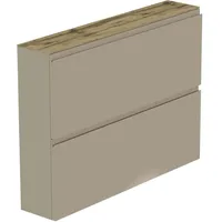 MODERANO Hängeschuhschrank 110 x 82 x 22 cm taupe / schwarz