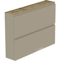 MODERANO Hängeschuhschrank 110 x 82 x 22 cm taupe / schwarz