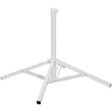 vidaXL Schirmständer Stahl für 25-32 mm Mast Weiß