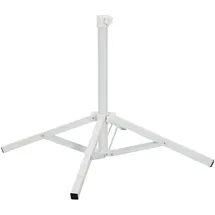 vidaXL Schirmständer Stahl für 25-32 mm Mast Weiß