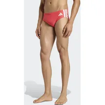 adidas PERFORMANCE "3-STREIFEN", Herren, Gr. 8 (L), N-Gr, rosa (semi lucid rot, weiß), Obermaterial: 78% Polyamid, 22% Elasthan, Badehosen Badehose
