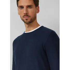 s.Oliver Strickpullover mit Flammgarnstruktur und Rollkante