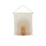 OYOY Follow The Rainbow Mini Wall Rug Kinder-Teppich & -Matte Lavendel Baumwolle, Wolle Rechteckig