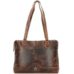 Billy the Kid Ranger Schultertasche Leder 38 cm brown