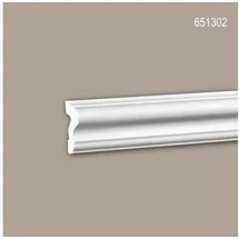 PROFHOME DECOR Wand- und Friesleiste 200 cm x 2,5 cm x 6,0 cm weiß