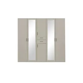 Möbel Kraft Drehtürenschrank Livingston 225 x 208 x 58 cm Beige