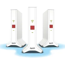 AVM FRITZ!Mesh Set 4200 3er-Set - Für bestes WLAN überall, Ideal für 5-7 Räume, Triband Wi-Fi 6