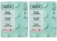 IROHA NATURE SOS Patchs anti-imperfections à l'acide salicylique Pansement(S) 2x18 pc(s)