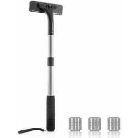 InnovaGoods Körperrasierer mit ausziehbarem Aluminiumgriff + 3 Klingen