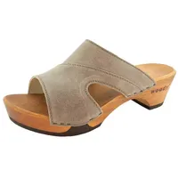 woody Damen Fiona Clog Pantolette, Sand, 40 EU