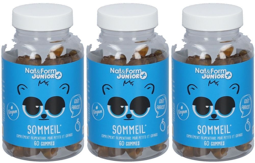 Nat & Form Junior + Sommeil Oursons 3x60 pc(s) pastille(s)