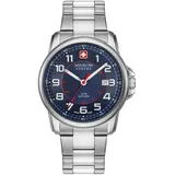 Swiss Military Hanowa 06-5330.04.003 Swiss Grenadier Herren 43mm - Silber/Blau