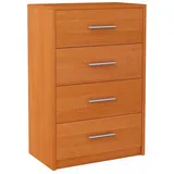 OEM MATKAM Schubladen-Kommode Bodo 4S (Erle) 4 Schubladen Regal