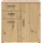 mömax Kommode Multistauraum 80 x 83 x 40 cm Eiche Artisan / Mehrfarbig