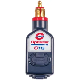 Optimate USB O-115,3300 mA witterungsbeständiges DUAL USB-Ladegerät mit Zwei Ausgängen, mit Motorrad-Stecker (passend für BWM Triumph, Ducati Multistrada,...)
