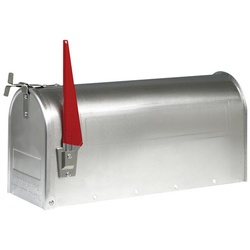 BURG WÄCHTER Briefkasten »US-Mailbox«, Aluminium, aluminiumfarben - silberfarben