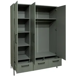 Mäusbacher Kleiderschrank Ole 148 x 195 cm Dekor Kiefer grün
