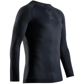 X-Bionic Xceed Run Shirt LS (leicht, optimale Temperaturregulierung) schwarz/rhinograu Herren